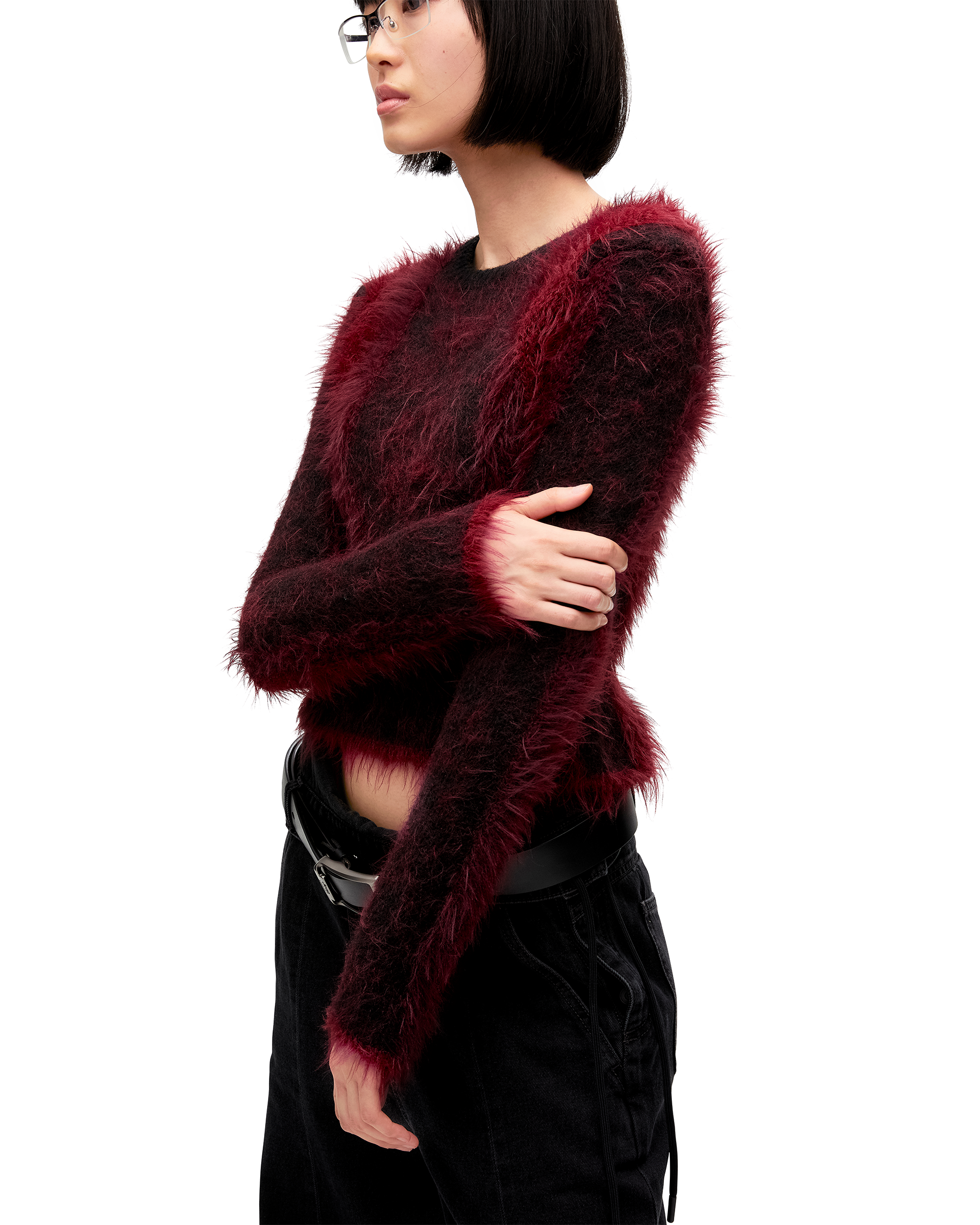 FRIZZY ALPACA SWEATER