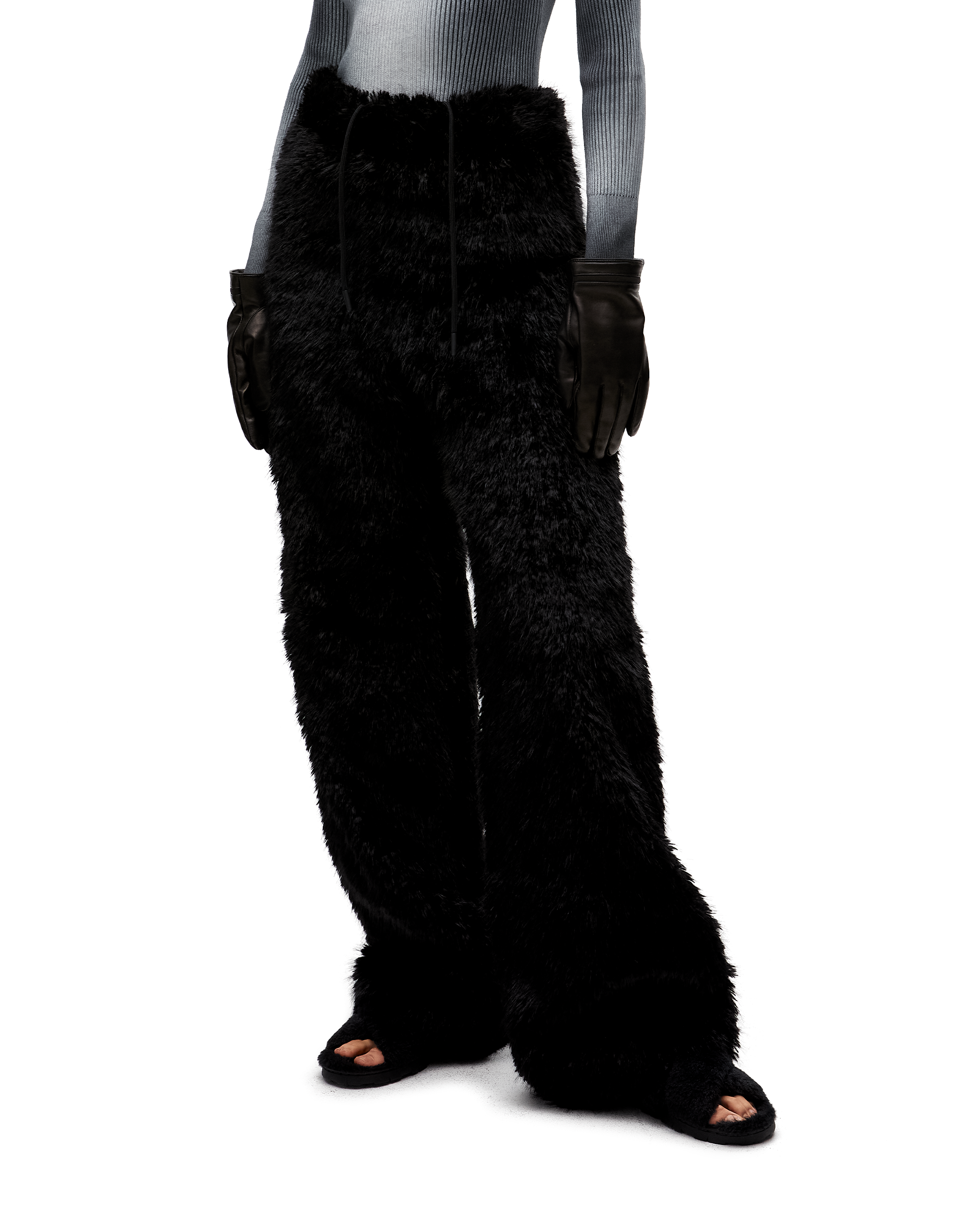 FUR RELAXED PANTS