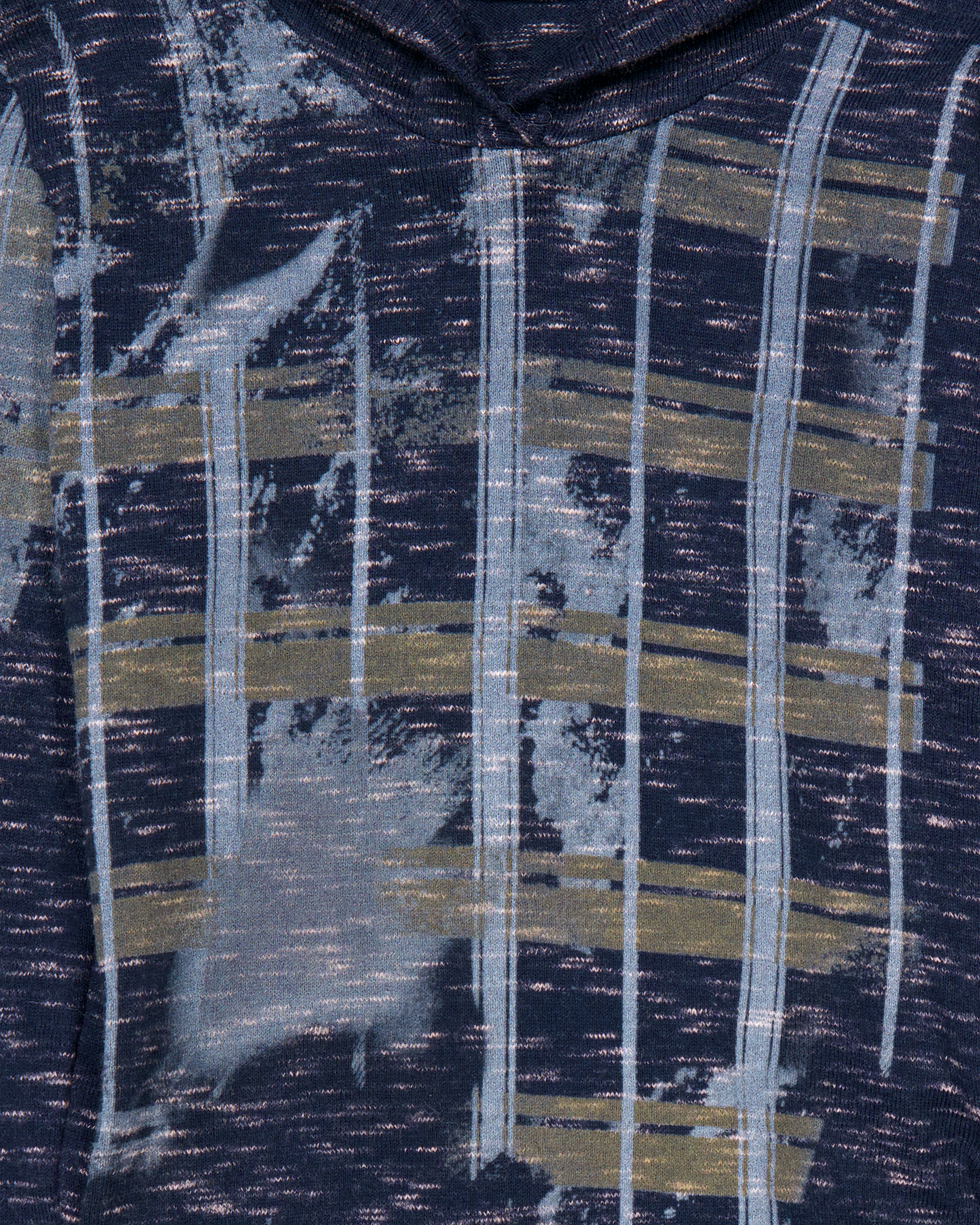 PUZZLED WOOL HOODIE DRESS