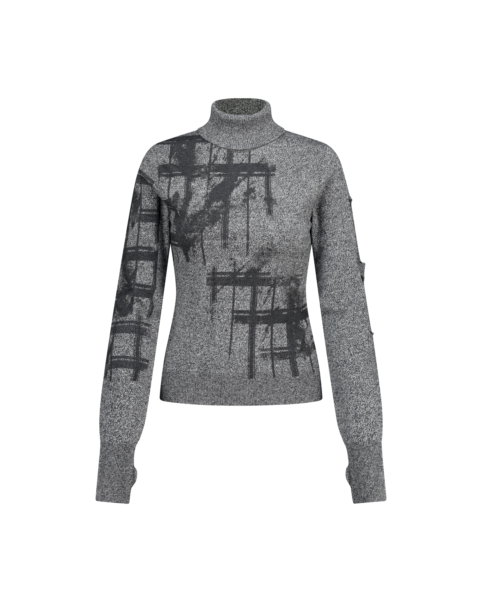 PUZZLED WOOL SWEATER