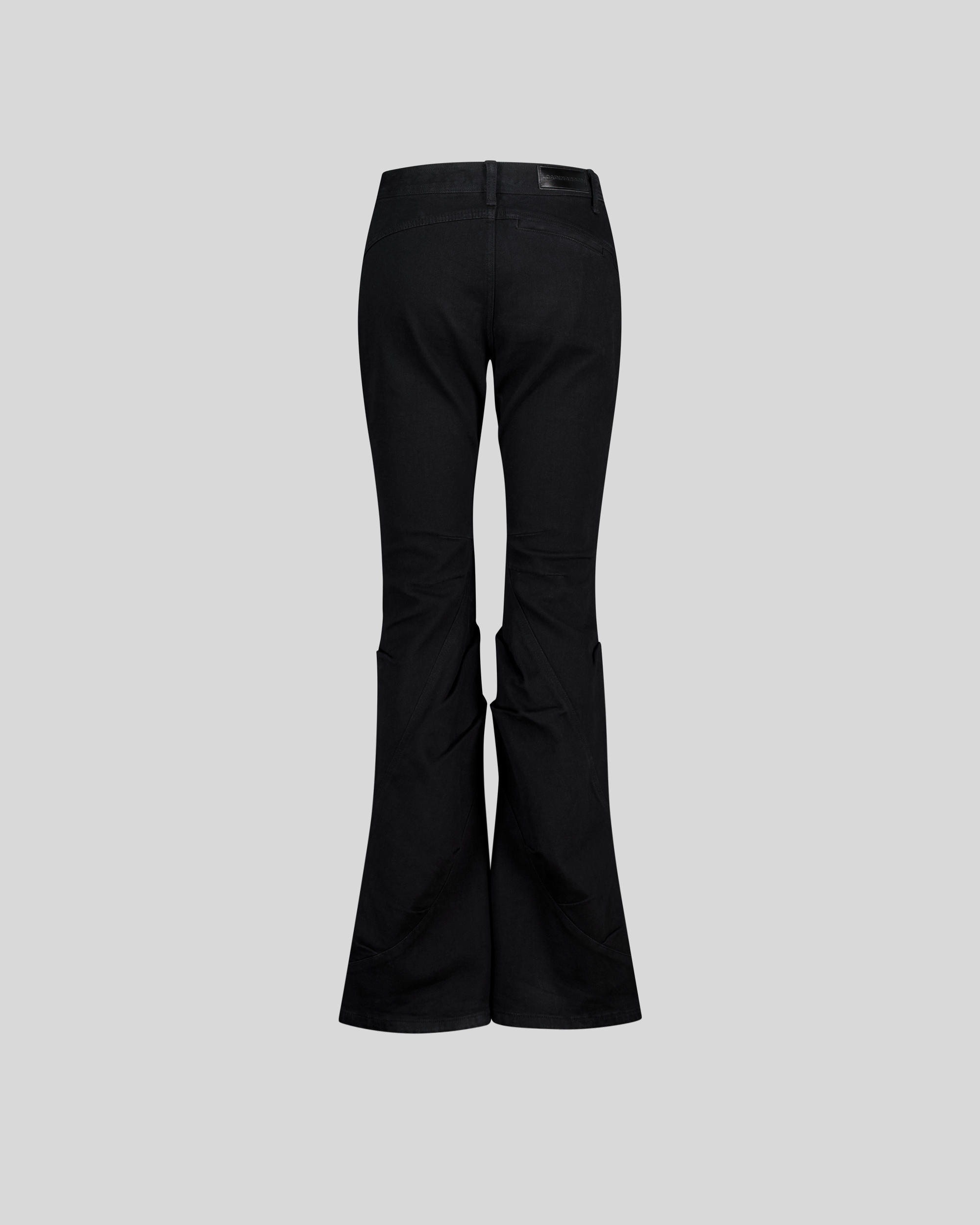 DRAPED FLARE JEANS