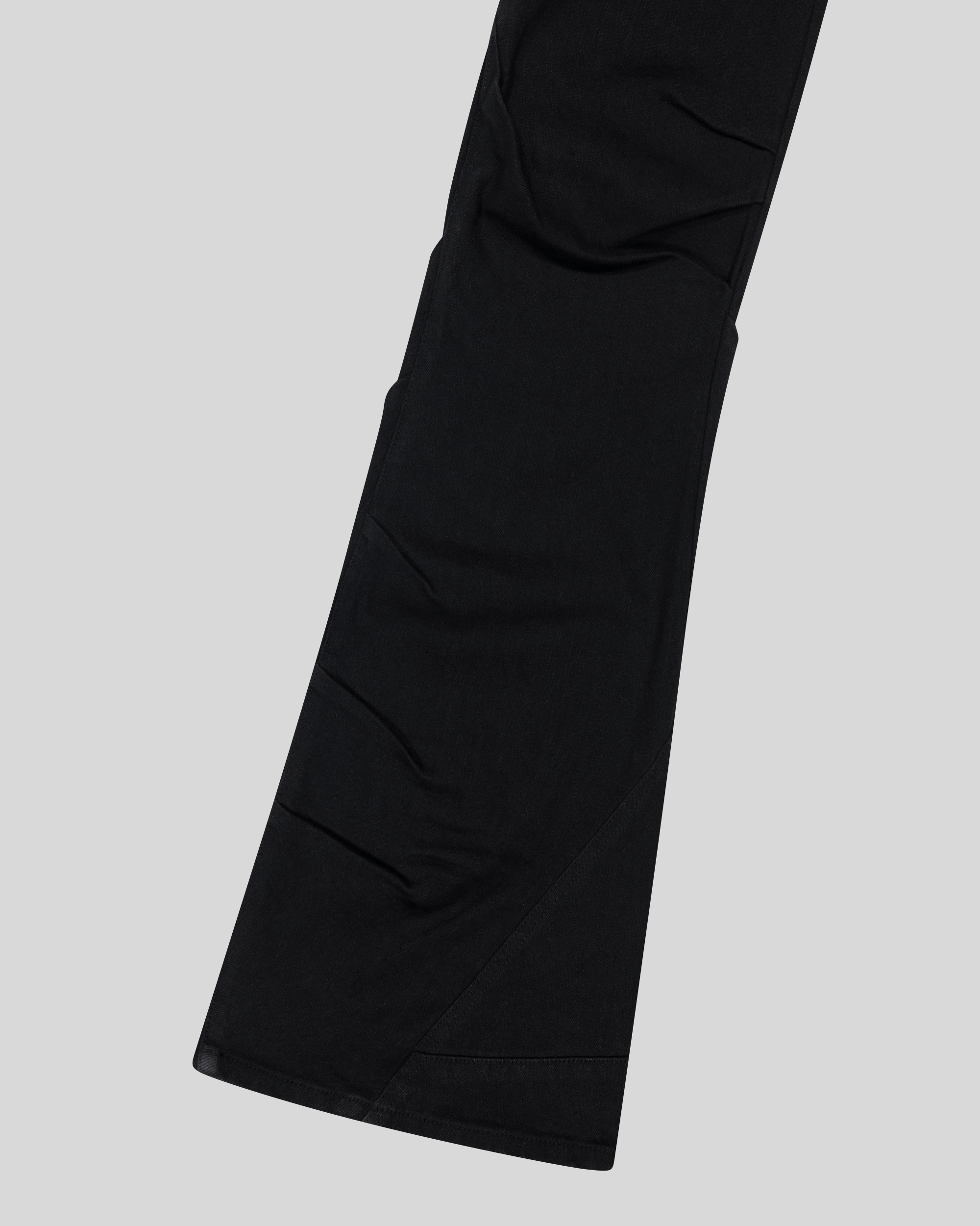 DRAPED FLARE JEANS