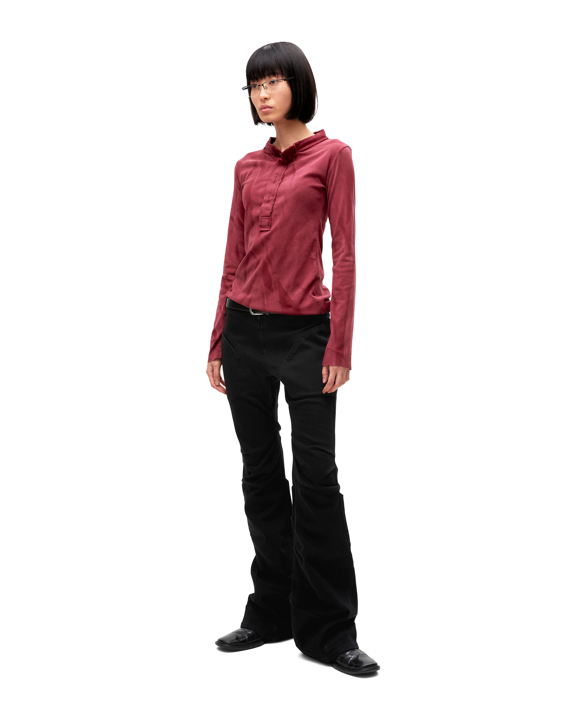 TWISTED BUTTON GHOST TOP