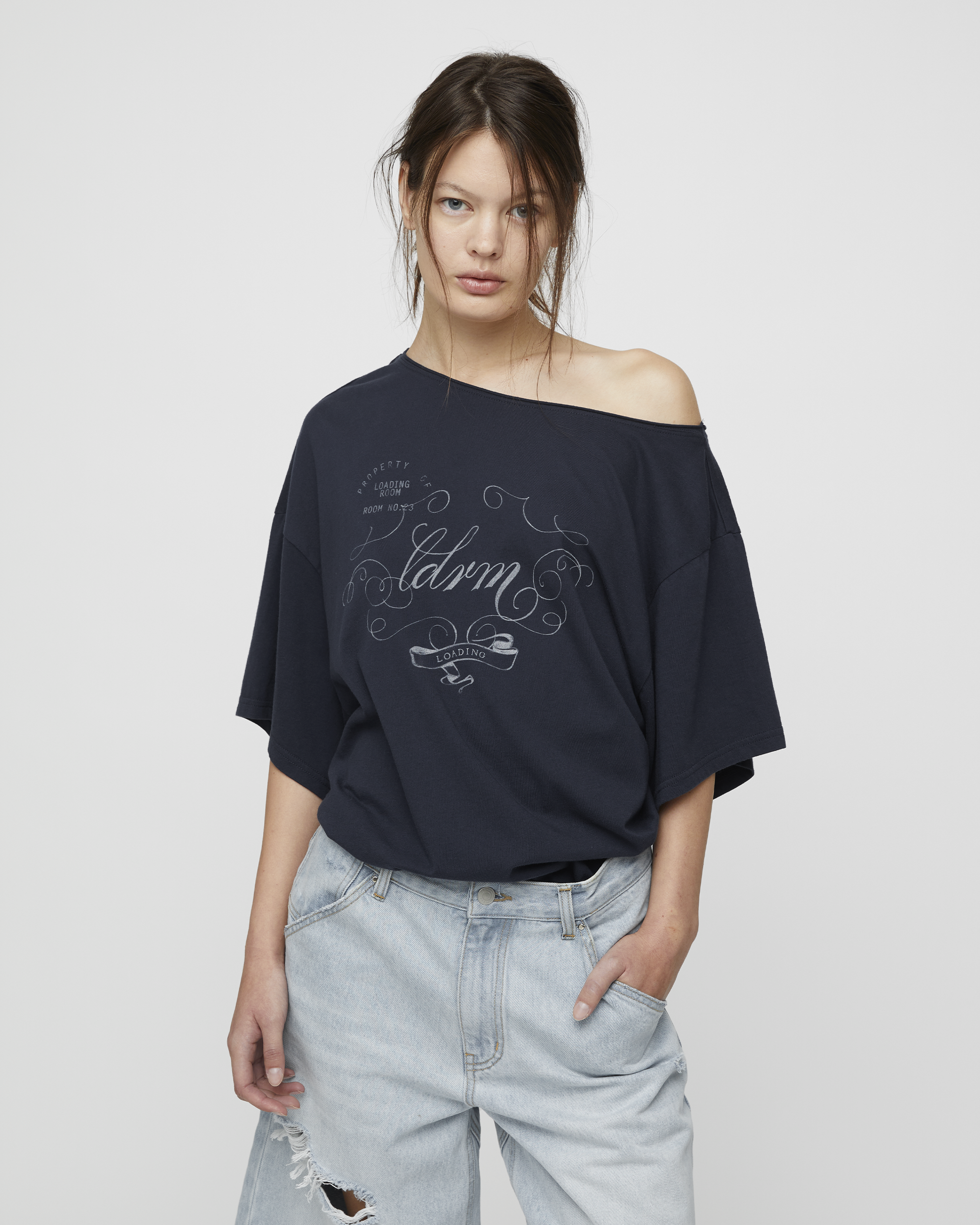 LAYERED ONE SHOULDER TEE