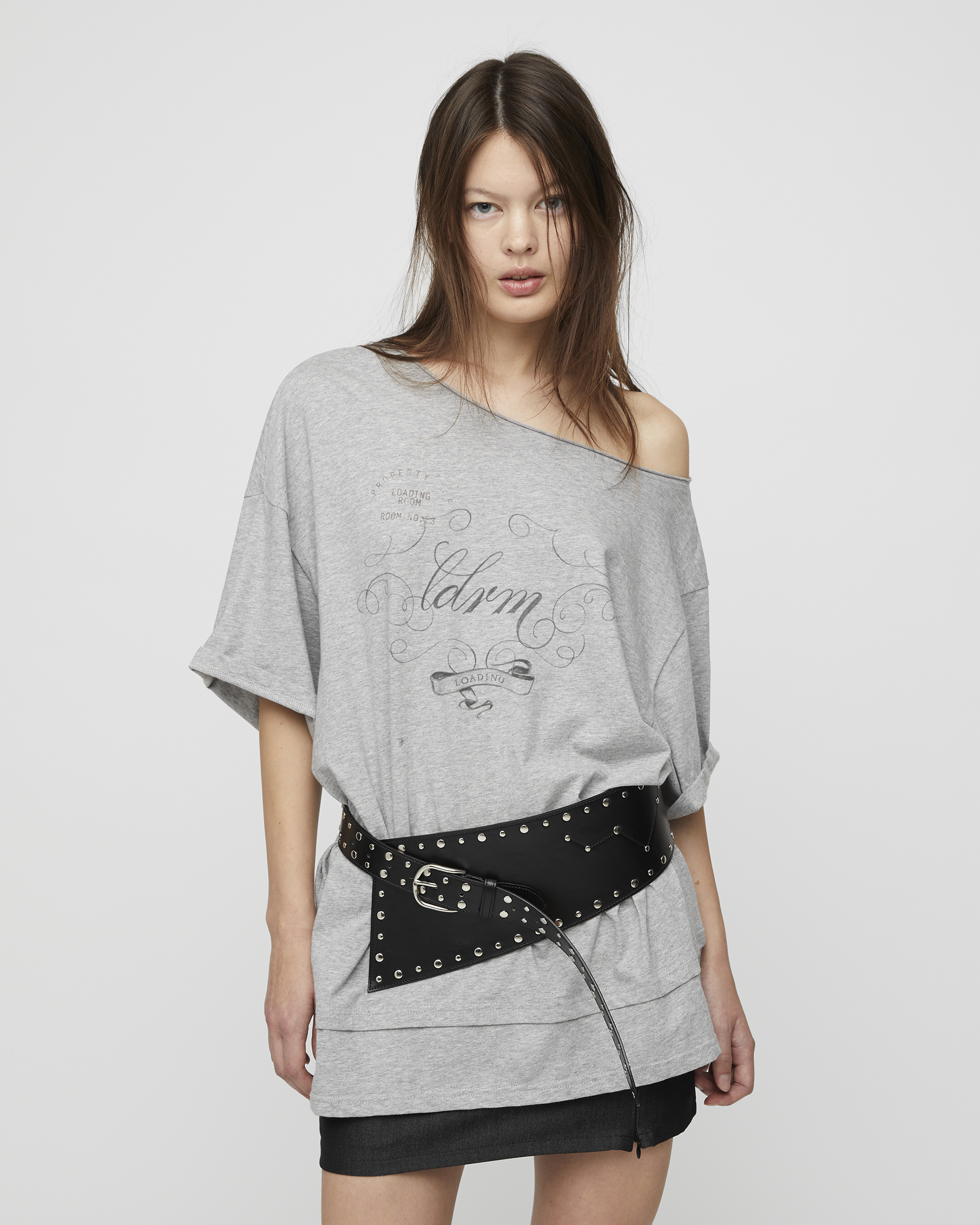 LAYERED ONE SHOULDER TEE