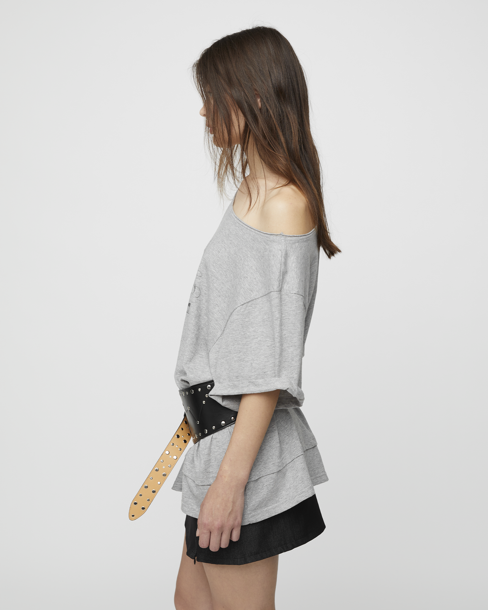 LAYERED ONE SHOULDER TEE
