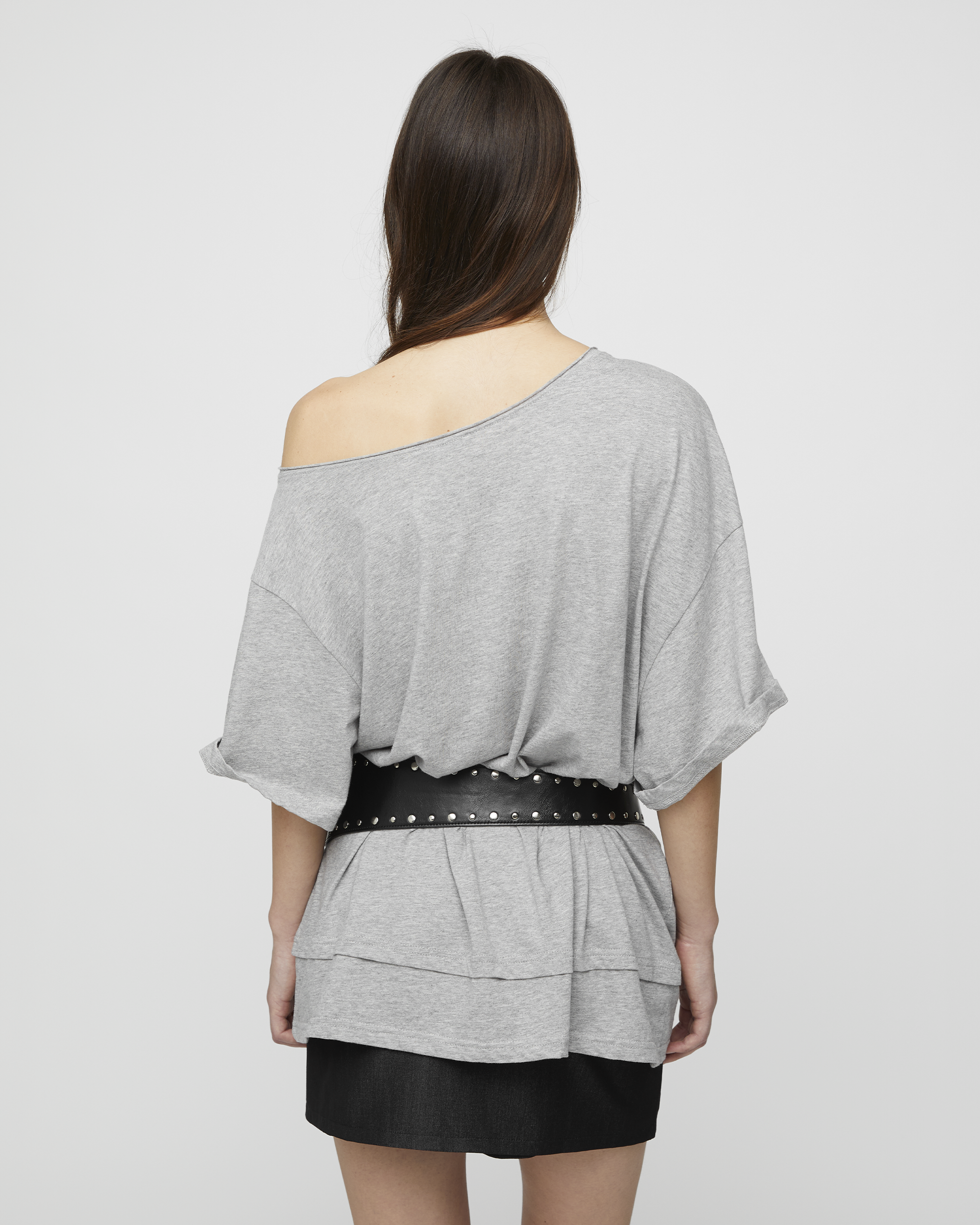 LAYERED ONE SHOULDER TEE